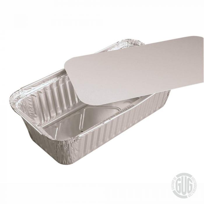 Alu-Menüschale, Alu Schale rechteckig 670ml 20,1 x 10,9 x 4,9cm